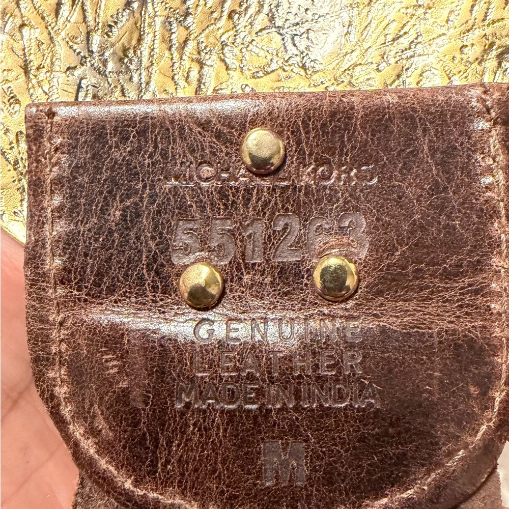 Michael Kors Brown Leather Belt - Picture 2 of 3